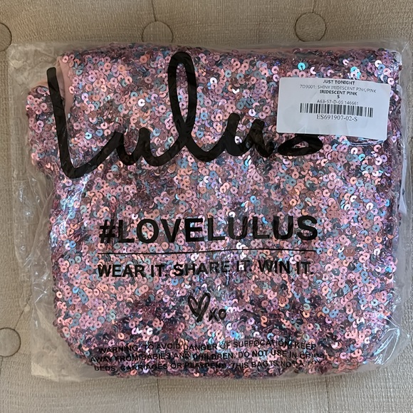 🌟2X HP🌟 NWT Just Tonight Iridescent Pink Sequin One-Shoulder Bodycon Dress - Picture 7 of 8